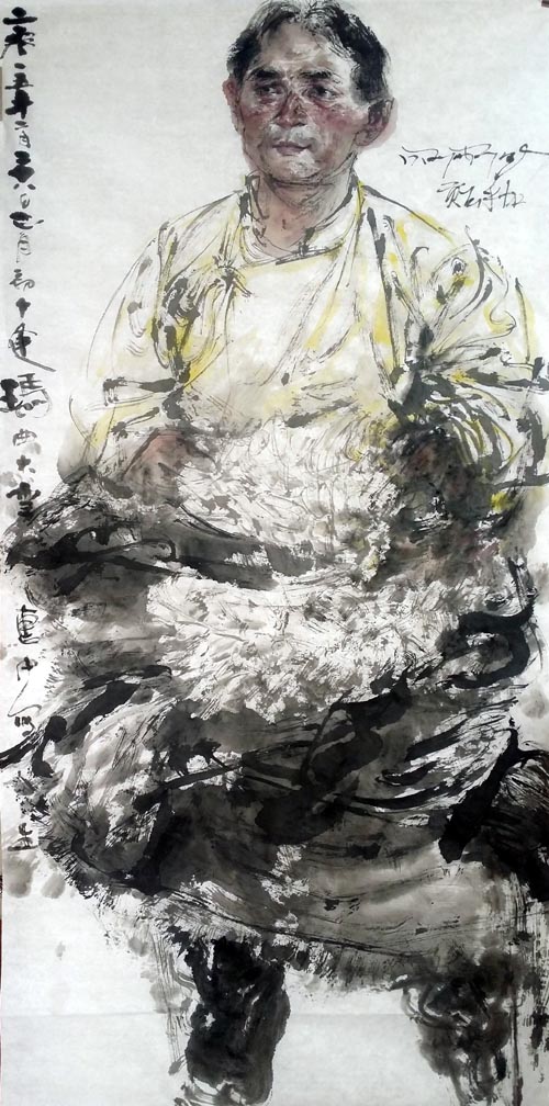 任惠中《甘南藏区写生》现场及作品欣赏