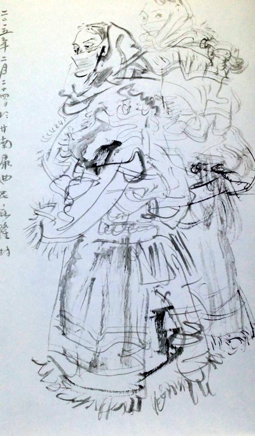 任惠中《甘南藏区写生》现场及作品欣赏