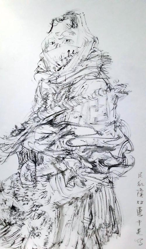 任惠中《甘南藏区写生》现场及作品欣赏