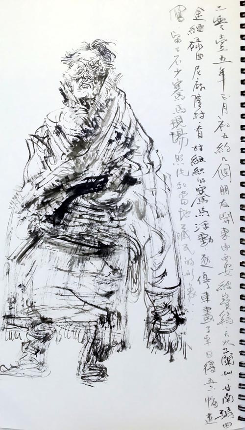 任惠中《甘南藏区写生》现场及作品欣赏