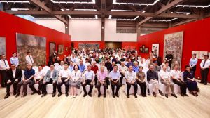 现场∣中流砥柱——纪念中国人民抗日战争暨世界反法西斯战争胜利80周年主题美术作品展在中国国家画院开幕