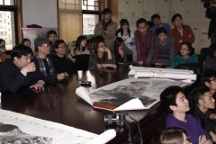 刘大为工作室活动照片2013年中央美院水墨写生作品学术讲座
