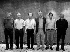 程振国照片2011年国家画院举办六人大画展（左起；张复兴、陈玉圃、程大利、龙瑞、程振国、何家安）