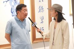 马硕山照片著名画家彭国昌先生接受采访