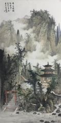 作品仙家楼阁起云中