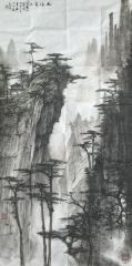 作品松峰耸立
