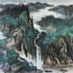 作品春山流瀑