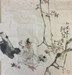 作品山果怀中落