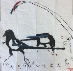 作品杏花落地也春天