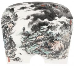 严幼俊作品四时烟雨半山云