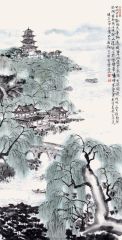 孙雁翔作品明湖六月艳阳天