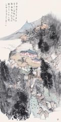 作品老树悬崖叶半秋