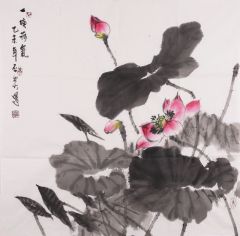作品一塘荷气