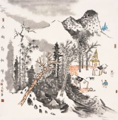 阳光作品高树影朝晖