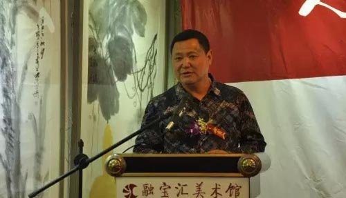 参展艺术家宋士操在开幕式上发言.jpg