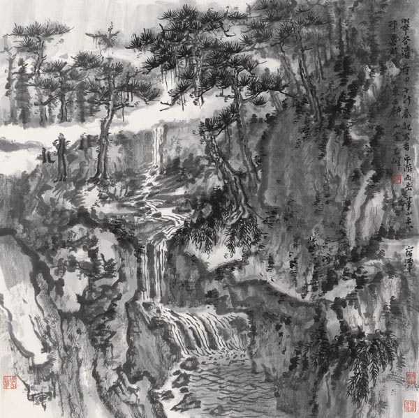 法度之中古意浓——读石峰山水艺术 文/龙瑞_画家石峰