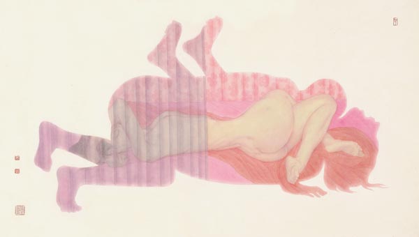 欧阳光 《春梦》 90x52cm 纸本 2015年.jpg