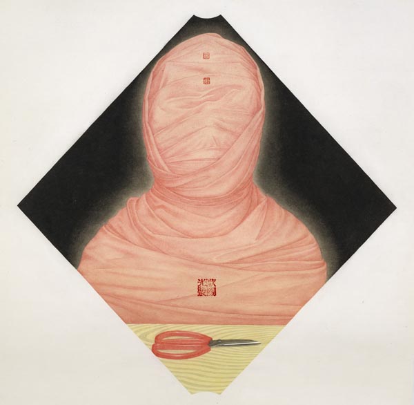 欧阳光  《红色包装2》 66x66cm 2014.jpg