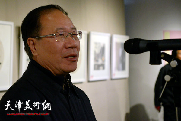 天津河北区美协主席、宝德艺术院院院长庞黎明致辞.jpg