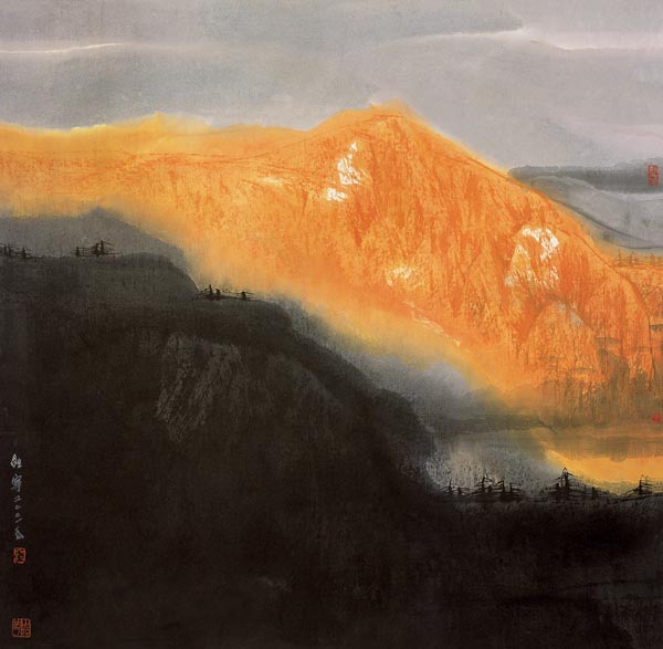《圣山》  69×69  2001年.jpg