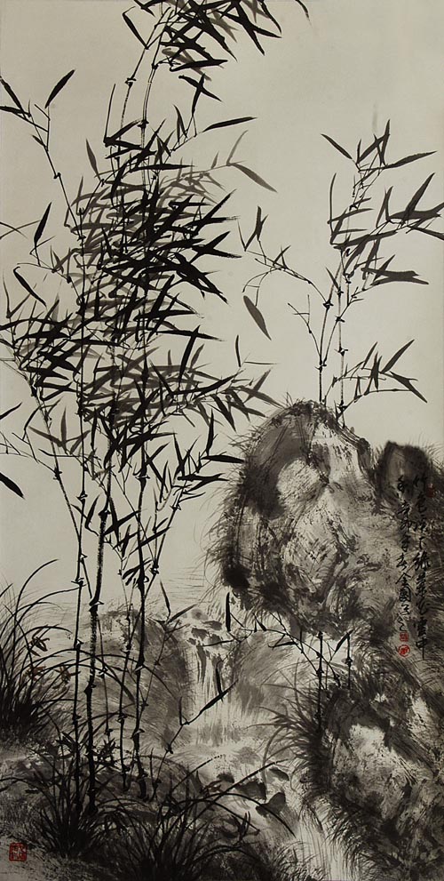 竹色溪下绿140cmX68cm  张全国（2004年）.jpg