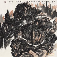 龙瑞作品山中暮色