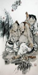 张立奎作品得渔图