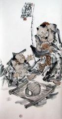 张立奎作品得财图