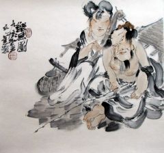 张立奎作品乐渔图