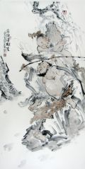 张立奎作品春塘得财图