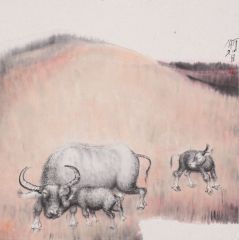 戴顺智作品母子图