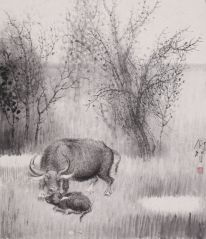 戴顺智作品母子情