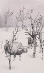 戴顺智作品雪后