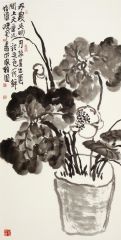 李晓军作品盆荷