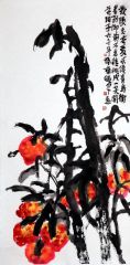 李晓军作品多寿图