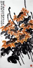 李晓军作品向阳丹心
