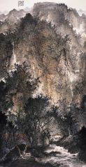 周逢俊作品银屏秋色图