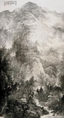 周逢俊作品淡淡云山梦里影