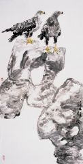 潘晓云作品双雄图