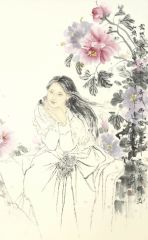 孟刚作品云想衣裳花想容