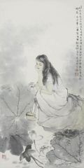孟刚作品青莲