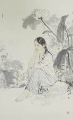 孟刚作品看取莲花净，方知不染心