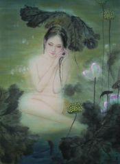 孟刚作品荷香入梦