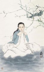 孟刚作品白梅