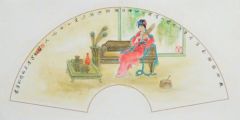 崔虹作品扇面