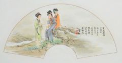 崔虹作品扇面
