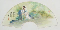崔虹作品扇面