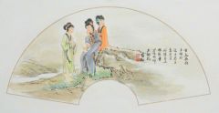崔虹作品扇面