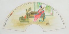 崔虹作品扇面