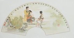 崔虹作品扇面